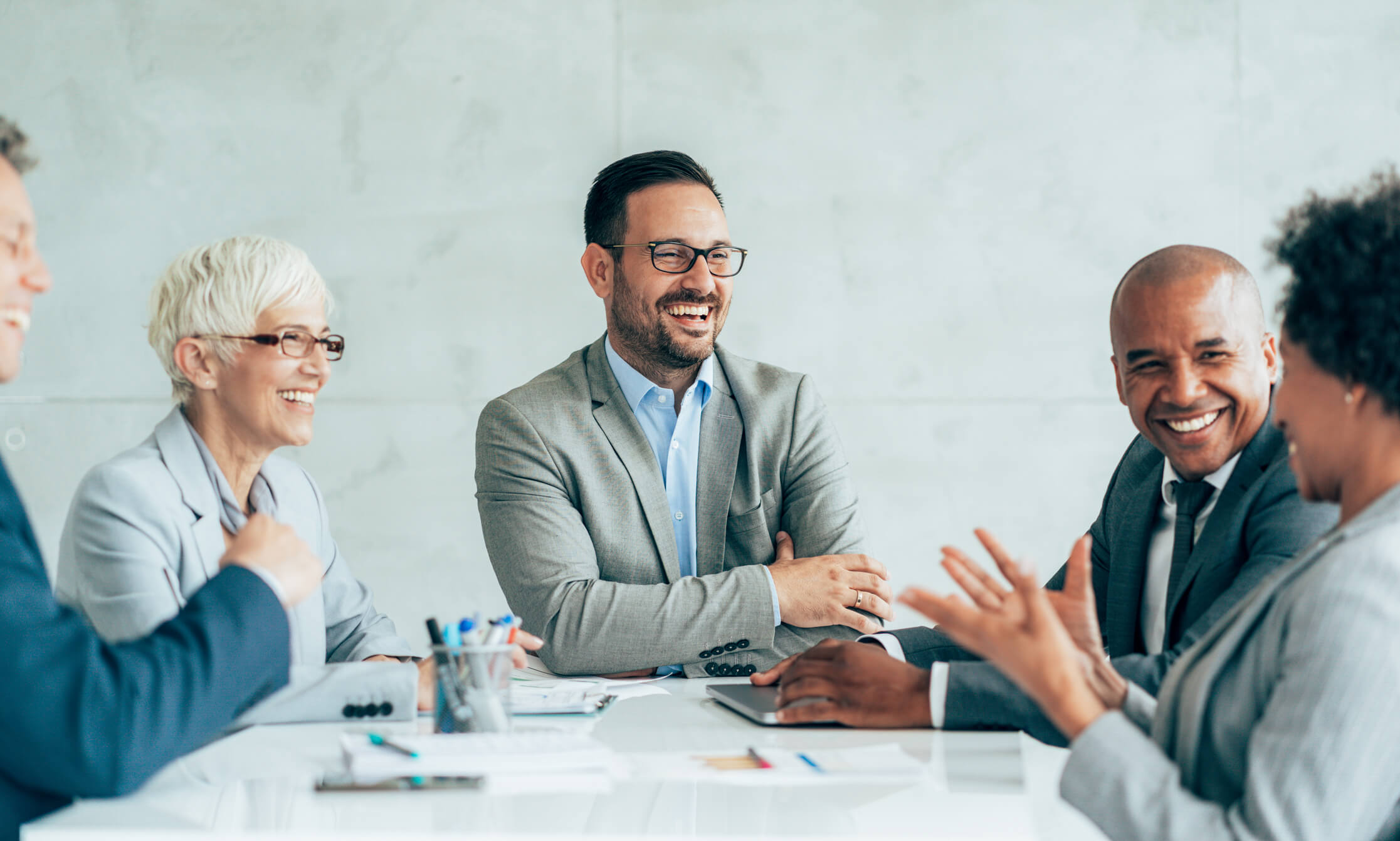 Professional Advisors discussing real estate